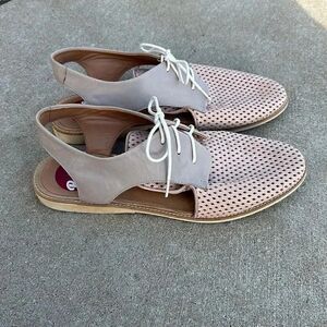 Rollie Australia Leather Slingback Punch Shoes Women’s Sz 45 Retro Summer